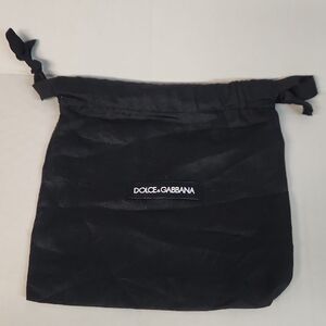EUC Dolce & Gabbana Black Drawstring Dust Bag 7 3/4" X 7 3/4"